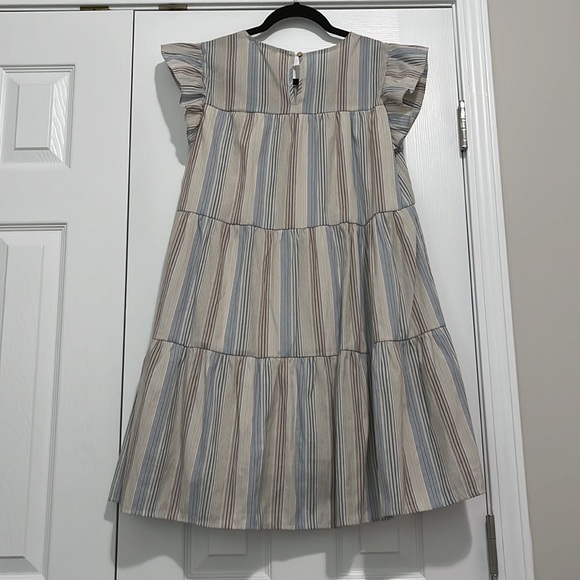 Blu Pepper Striped Babydoll Dress - Picture 2 of 6